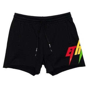 Shorts Ethika Bolt Raw Edge Noir Femme | HOSA-34578017