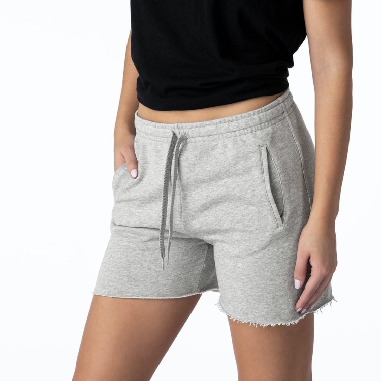 Shorts Ethika Raw Edge Grise Femme | JOBL-17753880