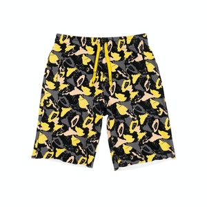 Shorts Ethika Raw Edge Jaune Grise Garcon | NXPX-87956918