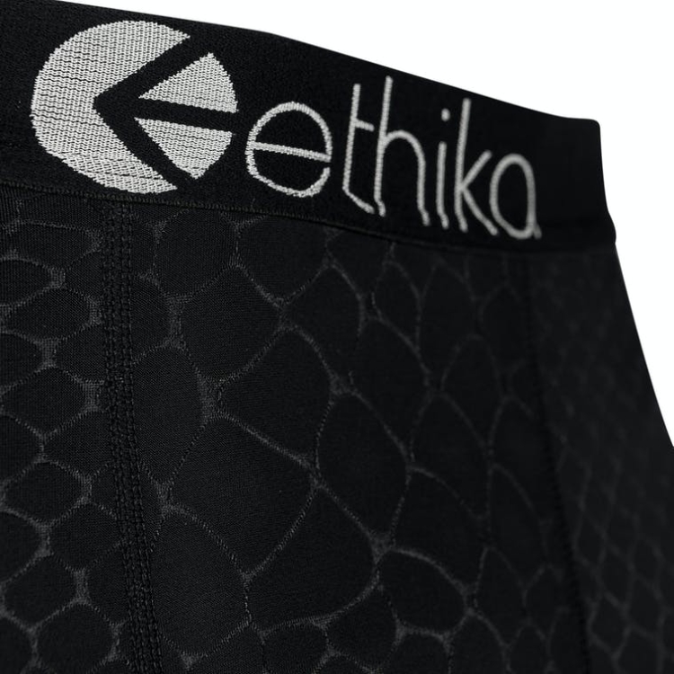 Collant Ethika Embossed Python 3/4 Noir Homme | NTEN-13673985