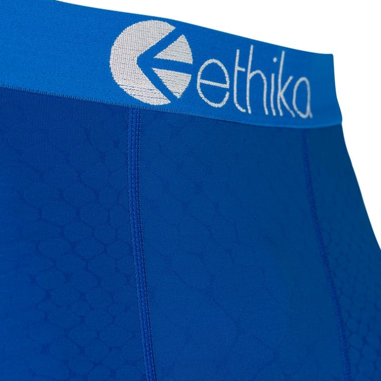 Collant Ethika Embossed Python 3/4 Bleu Homme | GACX-95769358