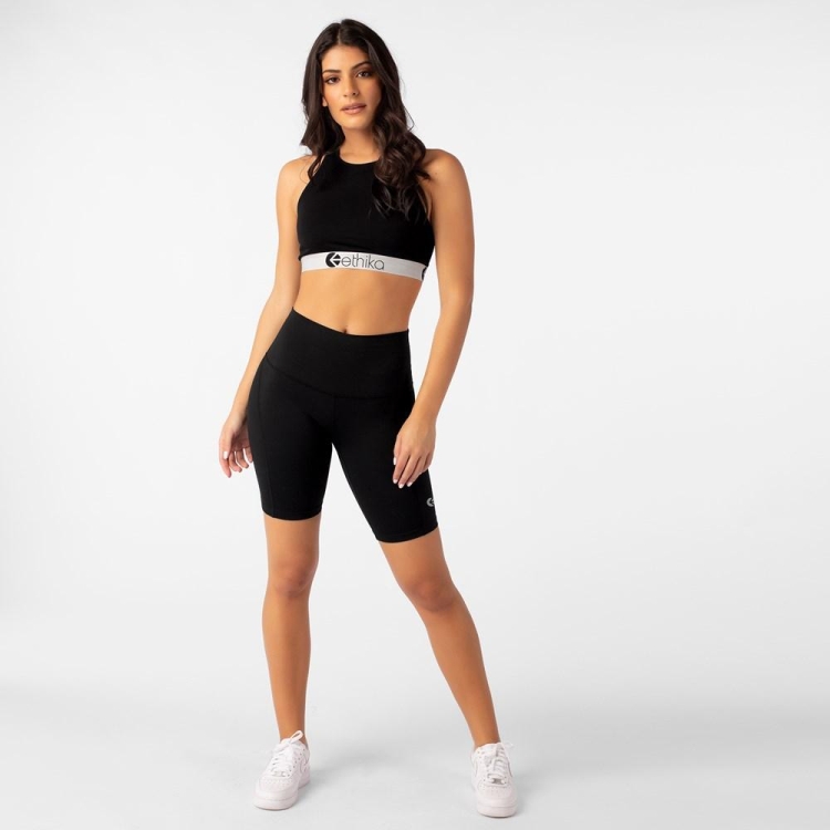 Shorts Ethika Vélo Noir Femme | TFBE-01461767