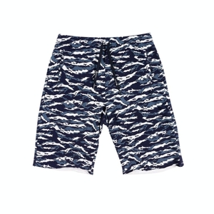 Shorts Ethika Raw Edge Bleu Marine Blanche Garcon | WMVA-68528062