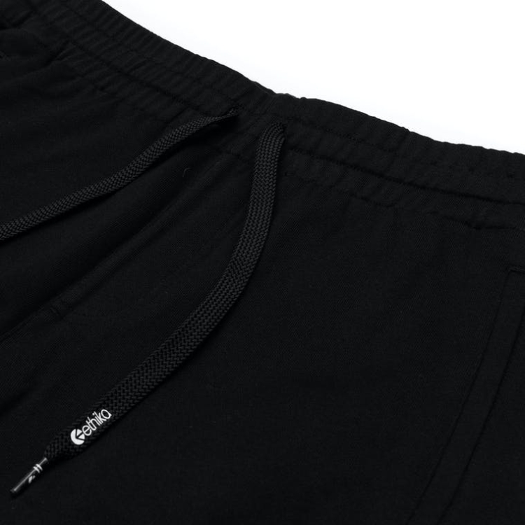 Shorts Ethika Raw Edge Noir Garcon | KLIN-70478226