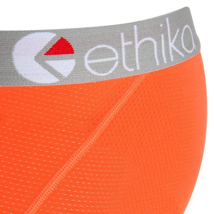 Collant Ethika Micromesh 3/4 Orange Homme | NRPM-60331446