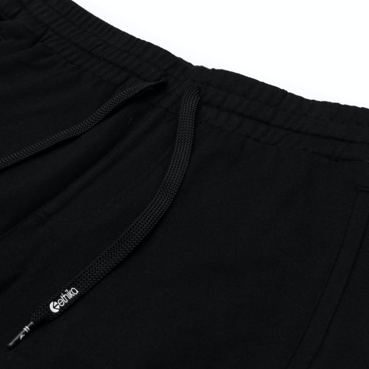 Shorts Ethika Raw Edge Noir Garcon | DQQW-94585403