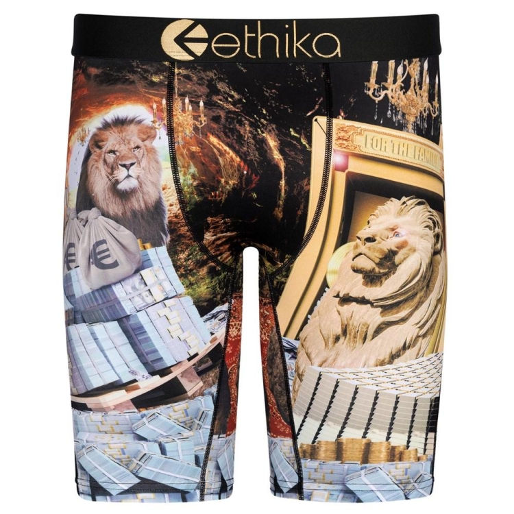 Staple Underwear Ethika Lions Den Noir Homme | PUBR-38776080